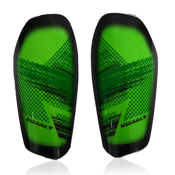 Aptos Soccer Shin Guard with Sleeve-Green/Black