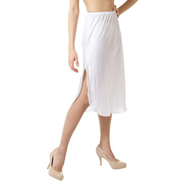 Slips Women's 28 in Half Slip with Vintage Nylon Lace-Nude malcomodes-biz.myshopify.com