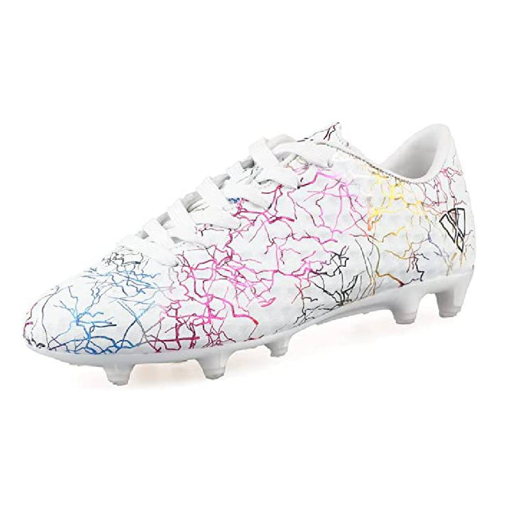 Zodiac Junior Firm Ground Soccer Shoes - White