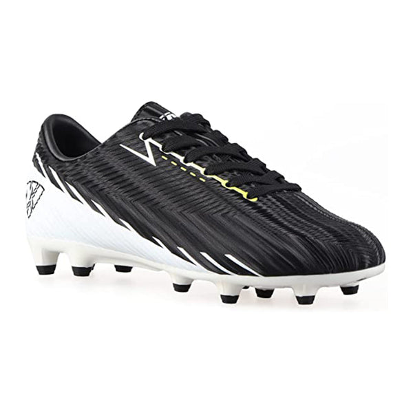 Tesoro Junior Firm Ground Soccer Cleats - Black/White