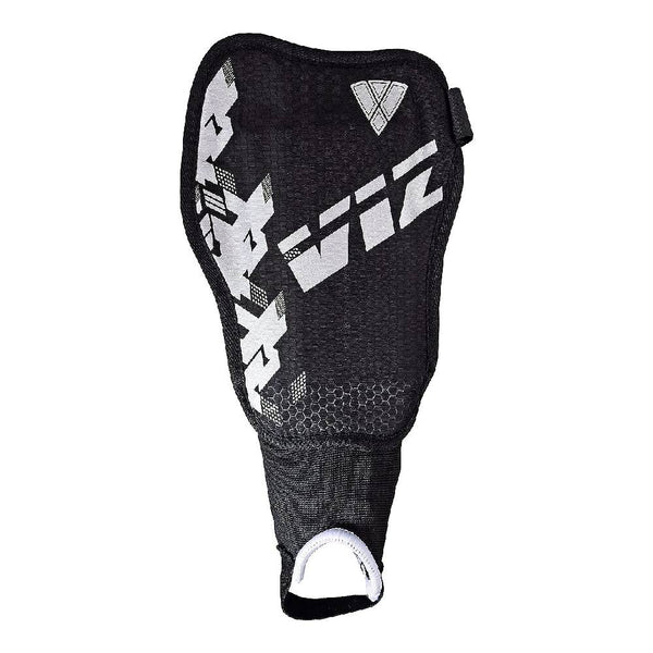 Vizari Napoli Soccer Shin Guards For Boys and Girls - Black/Silver