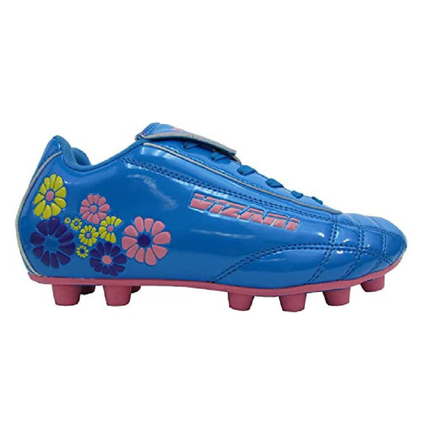 Blossom Firm Ground Soccer Shoes-Blue/Pink