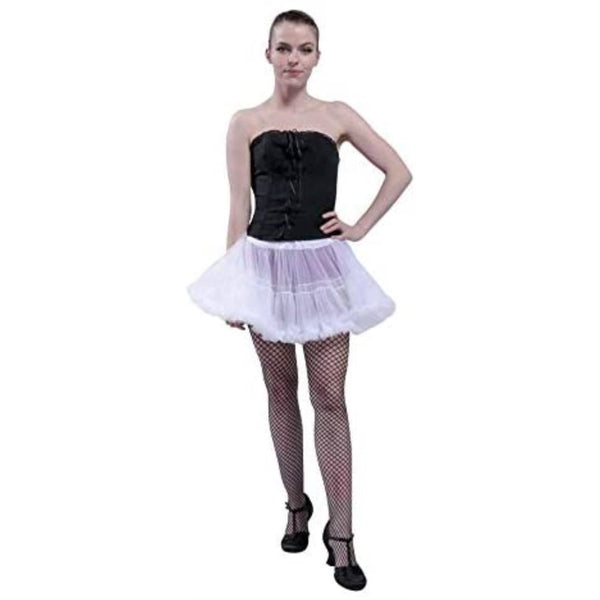 Tutus Women's 15in Sexy Tutu Skirt for Halloween & Costume Wear-White malcomodes-biz.myshopify.com