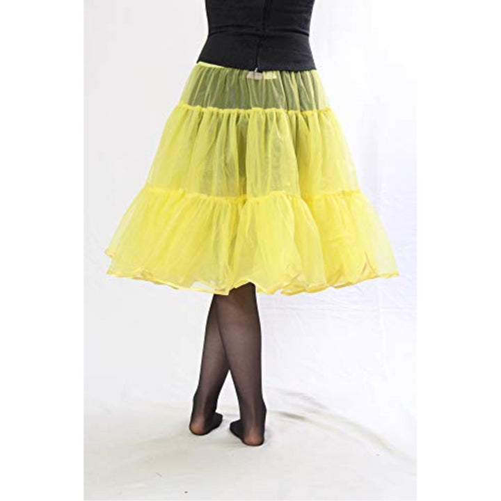 Petticoats & Pettipants 416 Woman Sexy Knee length Petticoat for Halloween-Yellow malcomodes-biz.myshopify.com