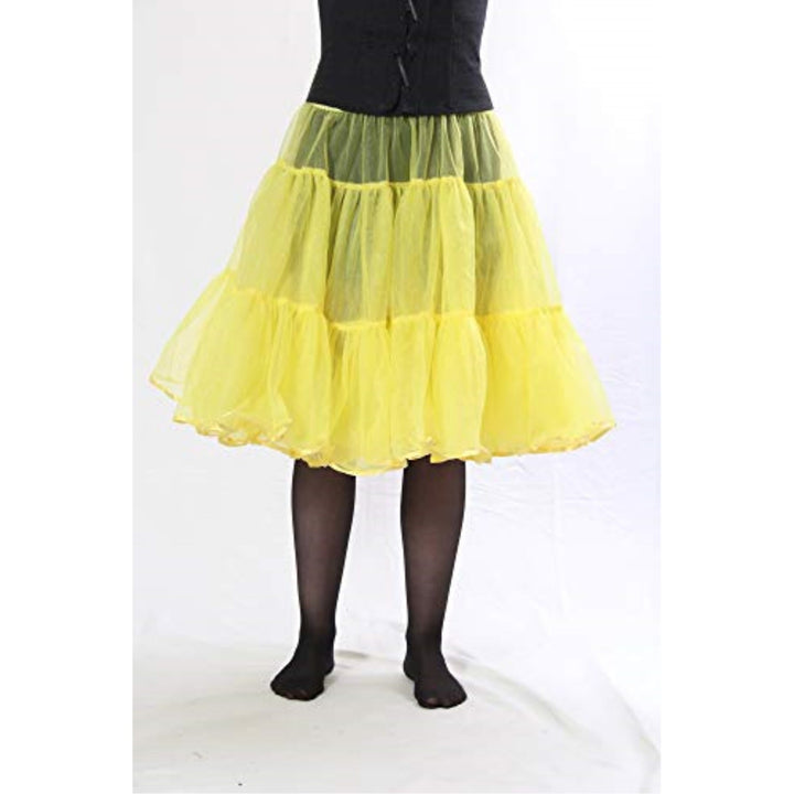 Petticoats & Pettipants 416 Woman Sexy Knee length Petticoat for Halloween-Yellow malcomodes-biz.myshopify.com