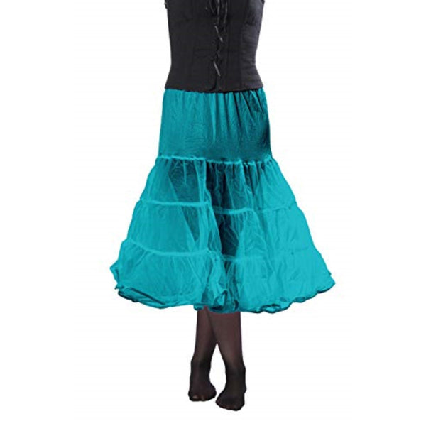 Petticoats & Pettipants 418 Women's Sexy Vintage Rockabilly Tutu Petticoat-Turquiose malcomodes-biz.myshopify.com