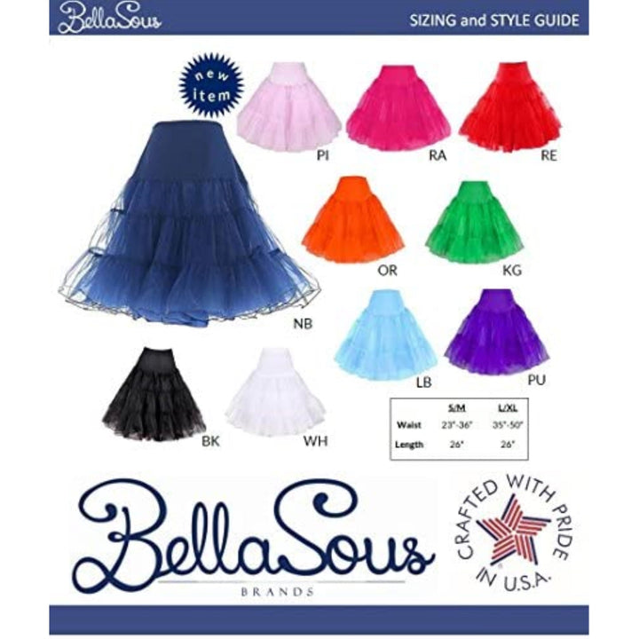 418 Women's Sexy Vintage Rockabilly Tutu Petticoat available in different colours