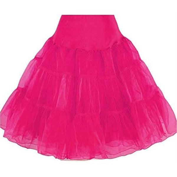 418 Women's Sexy Vintage Rockabilly Tutu Petticoat-Raspberry