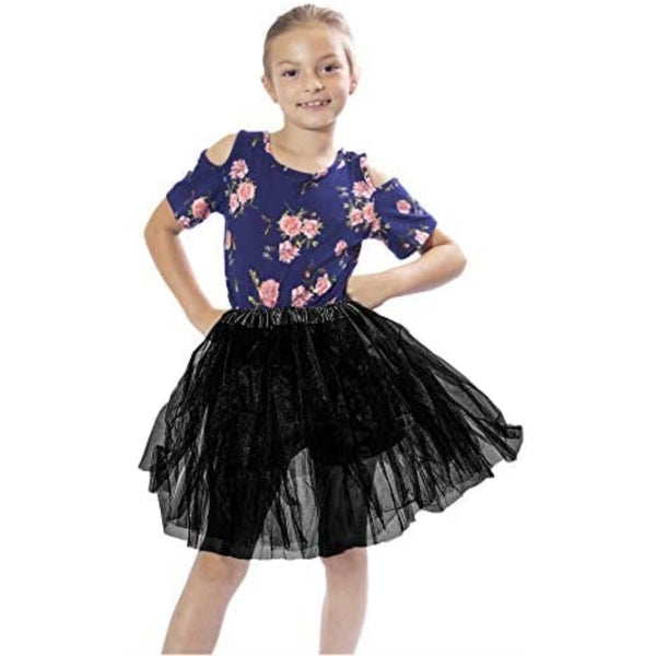 Tutus Girls' Classic Layered Princess Tutu-Black malcomodes-biz.myshopify.com