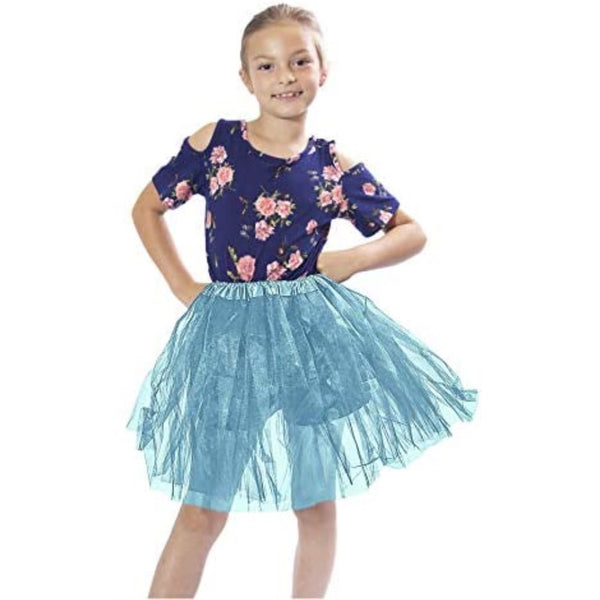 Tutus Girls' Classic Layered Princess Tutu-Peacock Blue malcomodes-biz.myshopify.com