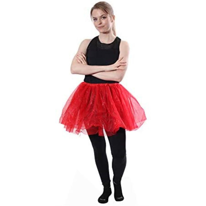 Tutus Girls' Classic Layered Princess Tutu-Red malcomodes-biz.myshopify.com