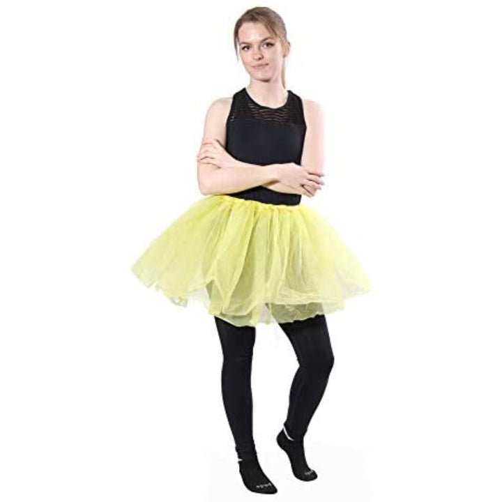 Tutus Girls' Classic Layered Princess Tutu-Yellow malcomodes-biz.myshopify.com