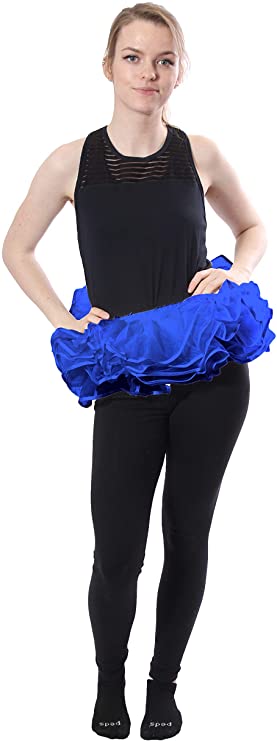 Tutus Organza Satin Binding Adult Narrow Powder Puff Tutu -Royal Blue malcomodes-biz.myshopify.com