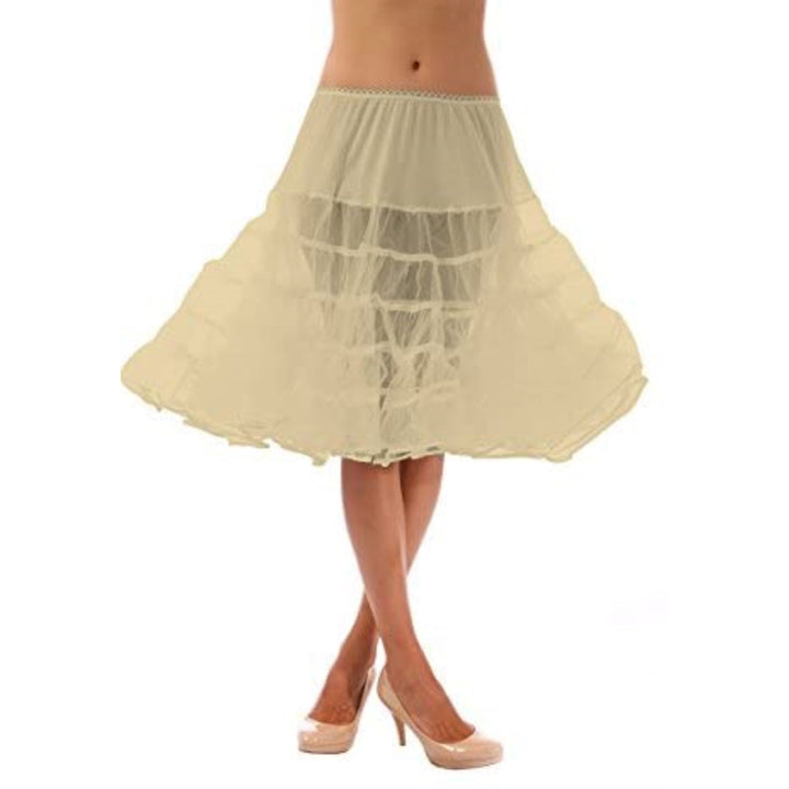 Dance Dresses, Skirts & Costumes Meghan Luxury Crinoline Slip with Adjustable Waist & Length for Rockabilly-Ivory malcomodes-biz.myshopify.com