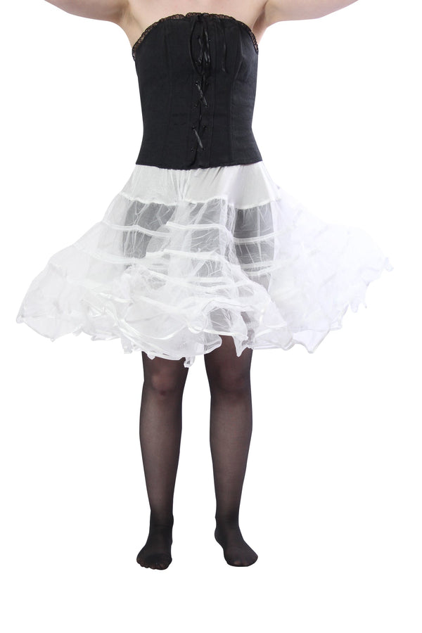 Dance Dresses, Skirts & Costumes Meghan Luxury Crinoline Slip with Adjustable Waist & Length for Rockabilly-White malcomodes-biz.myshopify.com