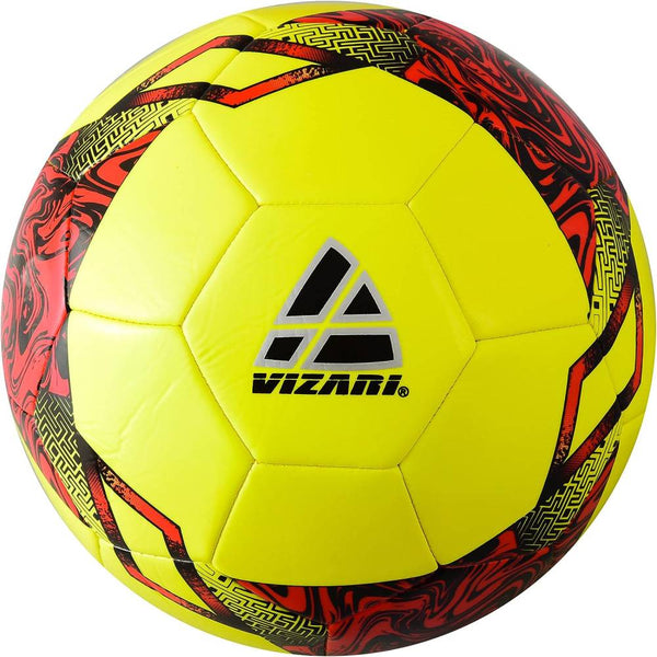 Toledo Soccer Ball for Kids and Adults - Neon Yellow/Red