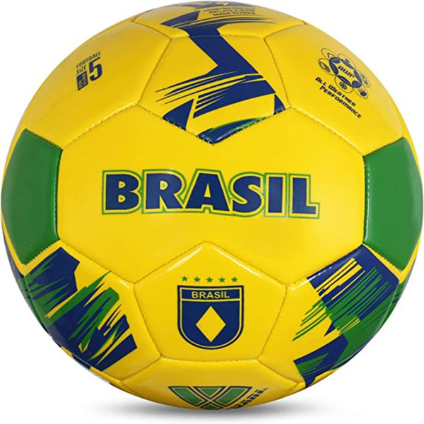 National Team Soccer Balls-Brazil Yellow