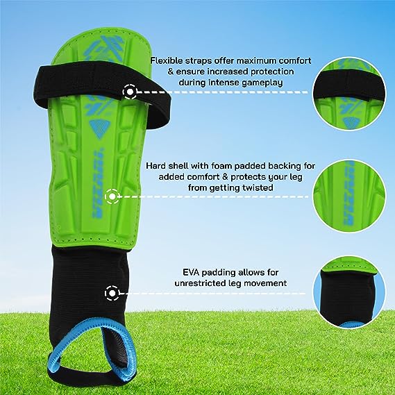 Vizari Malaga Shin Guards for Boys and kids