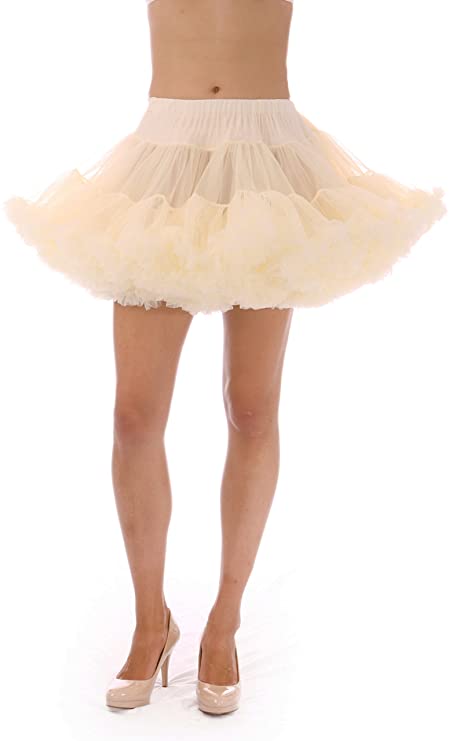 Alyse Luxury Chiffon Adult Petticoat - Ivory