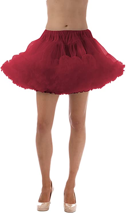 Alyse Luxury Chiffon Adult Petticoat-Wine