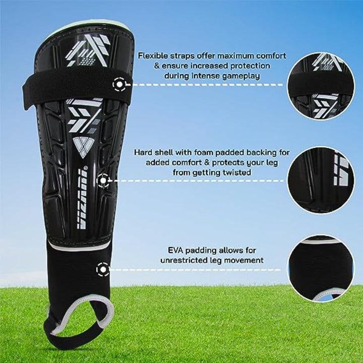 Vizari Malaga Shin Guards for Boys and kids