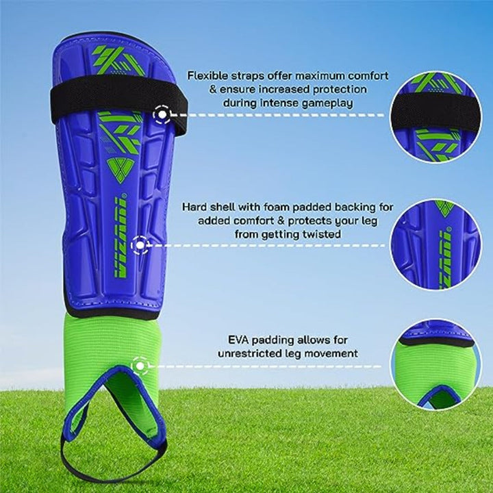 Vizari Malaga Shin Guards for Boys and kids