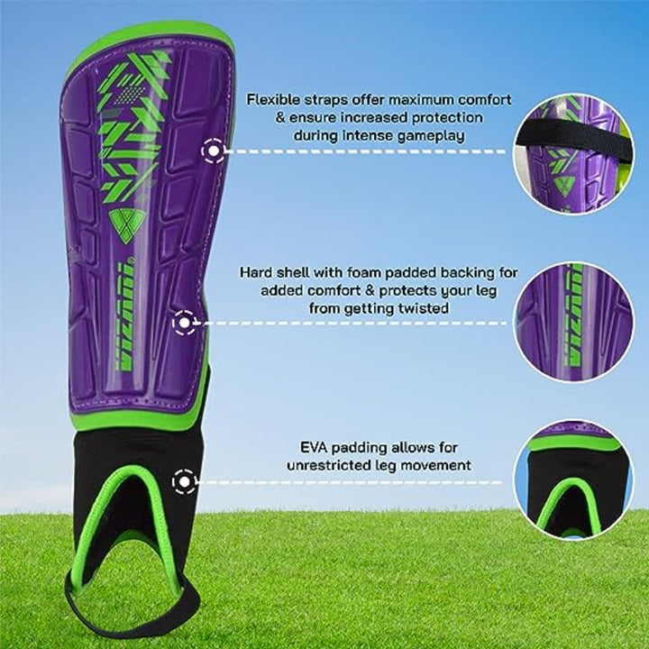 Vizari Malaga Shin Guards for Boys and kids