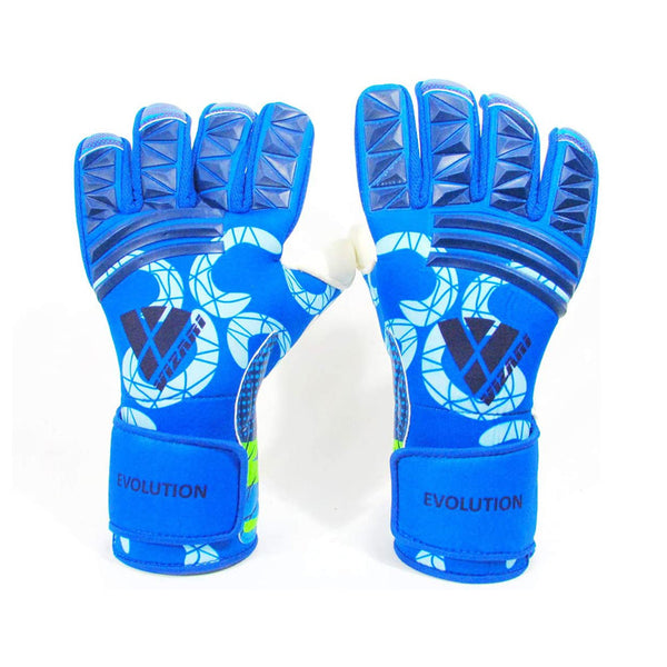 Evolution Soccer Goalkeeper Gloves-Navy/Sky Blue