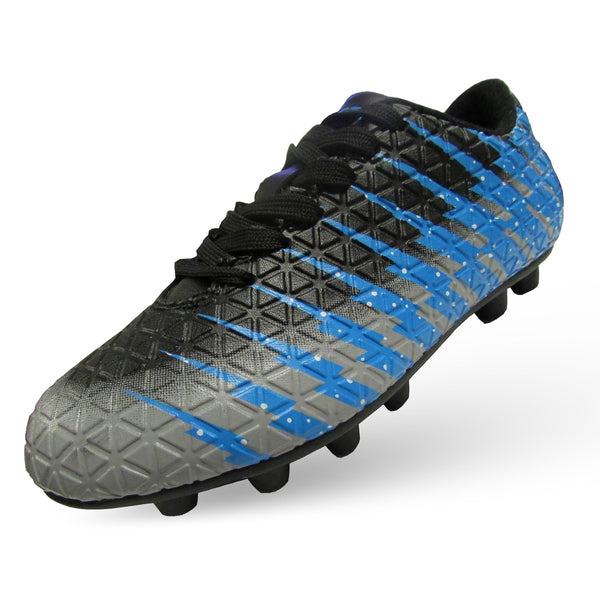 Bolt Firm Ground Soccer Shoes-Black/Sky/Silver