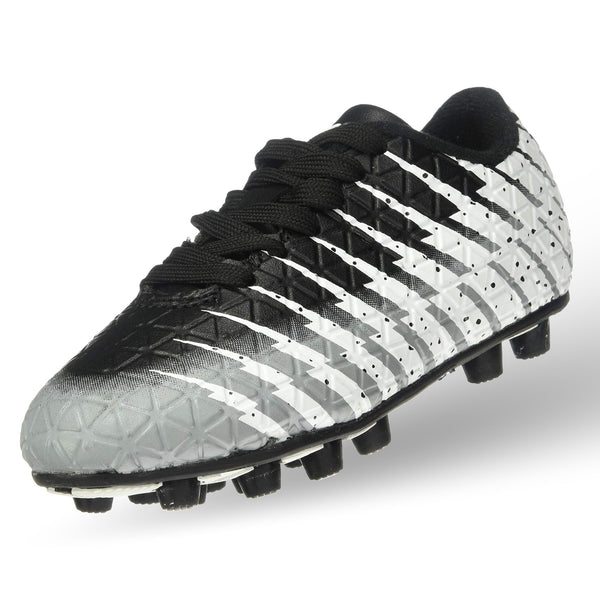 Bolt Firm Ground Soccer Shoes-Black/White/Silver