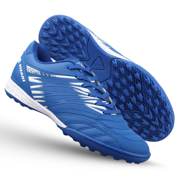 Valencia Turf Soccer Shoes - Royal/White