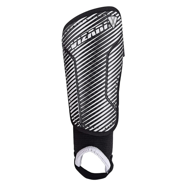 Matera Soccer Shin Guard with Ankle Protection-Black/White