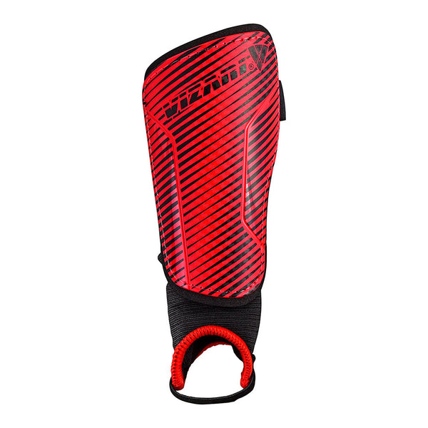 Matera Soccer Shin Guard with Ankle Protection-Red/Black