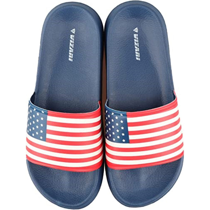 USA Soccer Slide Sandals - Navy