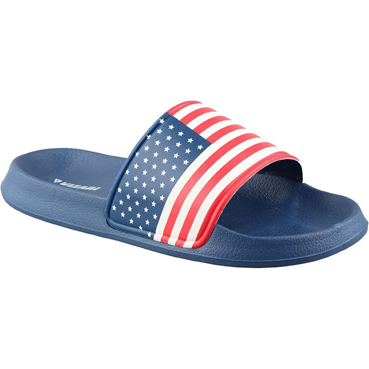 USA Soccer Slide Sandals - Navy