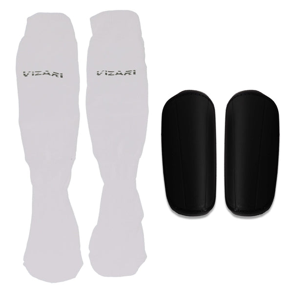 Shin-guard w/ Sock-White