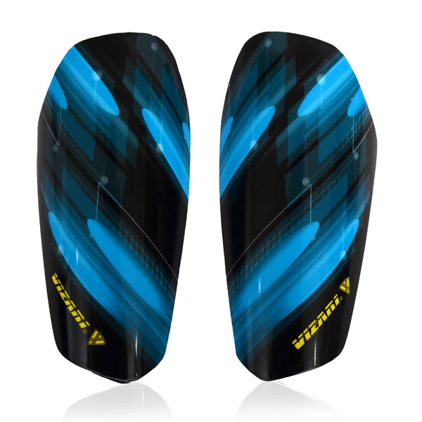 Salinas Soccer Shin Guard with Pocketed Sleeve-Sky/Black